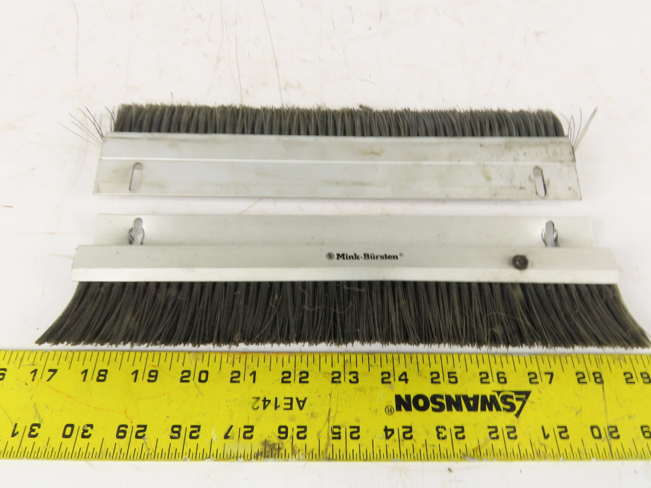 Mink Bursten 11-3/4" Nylon Bristle Brush Strip 1-1/2" Wide Lot Of 2