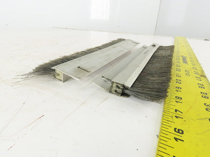 Mink Bursten 11-3/4" Nylon Bristle Brush Strip 1-1/2" Wide Lot Of 2