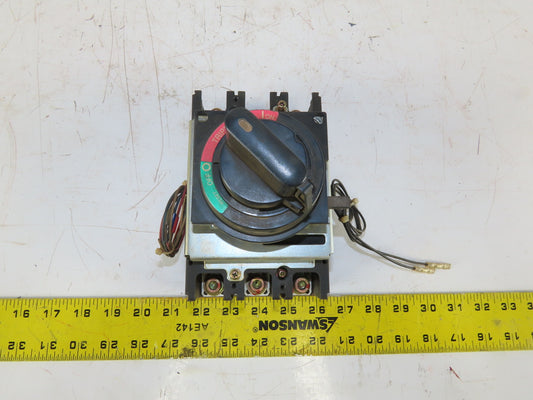Mitsubishi NV225-CP 200A Circuit Breaker 415V 3Ph 3 Pole W/ Panel Operator