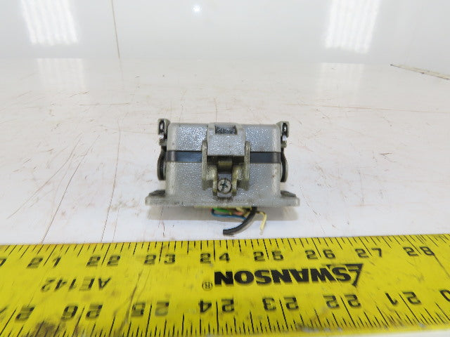 Harting 10EE-F 10 Pin Female Plug Hooded Housing Lever Lock 16A 500V