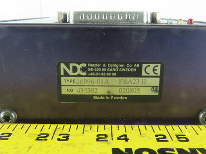 Netzler & Dahlgren 16096-01A FSA23 Servo Amplifier