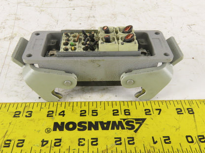 Harting 400V 16A 20 Female Pin Connector Housing Panel Mount Lever Lock