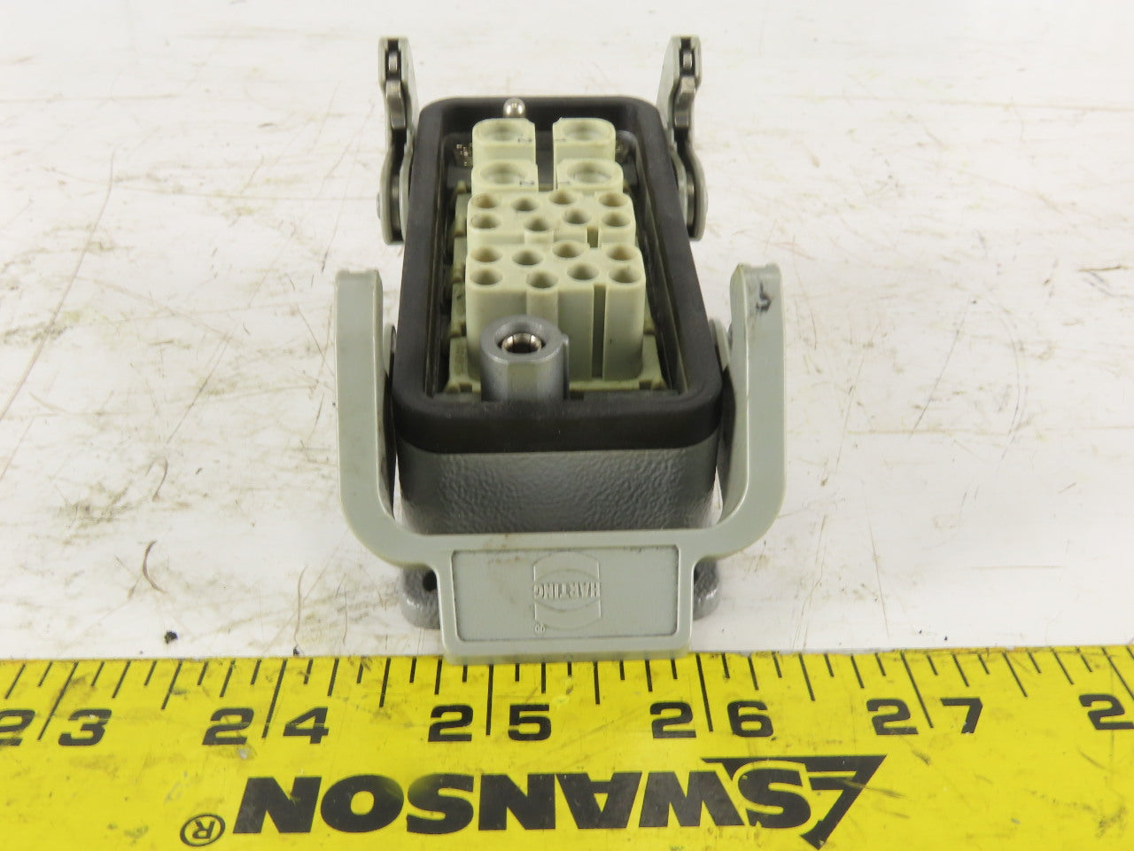 Harting 400V 16A 20 Female Pin Connector Housing Panel Mount Lever Lock