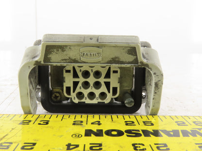 Harting 10 Pin Female Panel Mount Housing Lever Lock