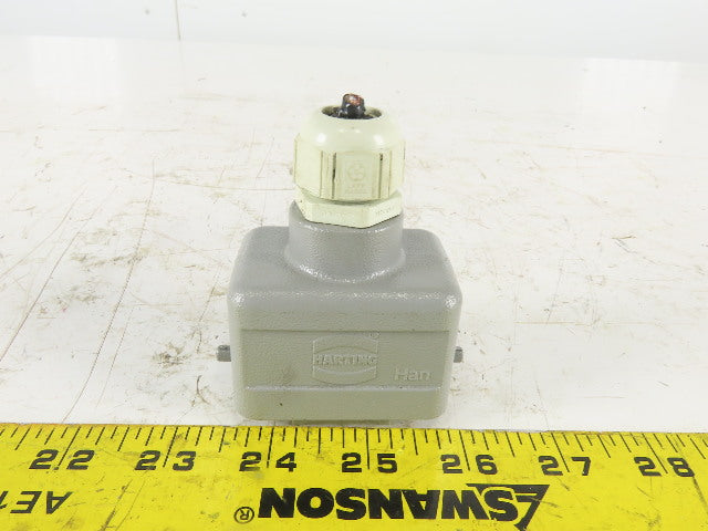Harting 10 Pin Male Electrical Connector Lever Lock