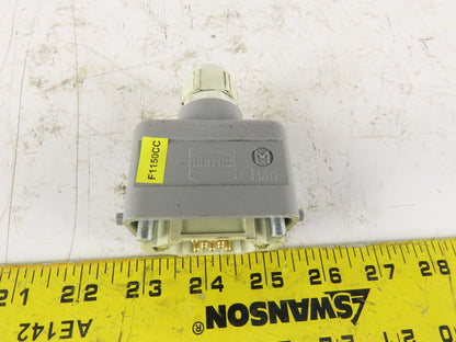 Harting 10 Pin Male Electrical Connector Lever Lock