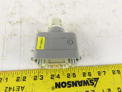 Harting 10 Pin Male Electrical Connector Lever Lock