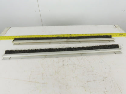 Mink Bursten 33-1/2" Nylon Bristle Brush Strip 1-1/2" Wide Lot Of 2