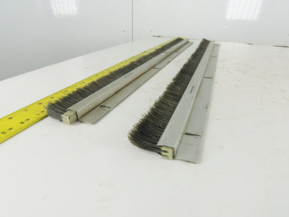 Mink Bursten 33-1/2" Nylon Bristle Brush Strip 1-1/2" Wide Lot Of 2
