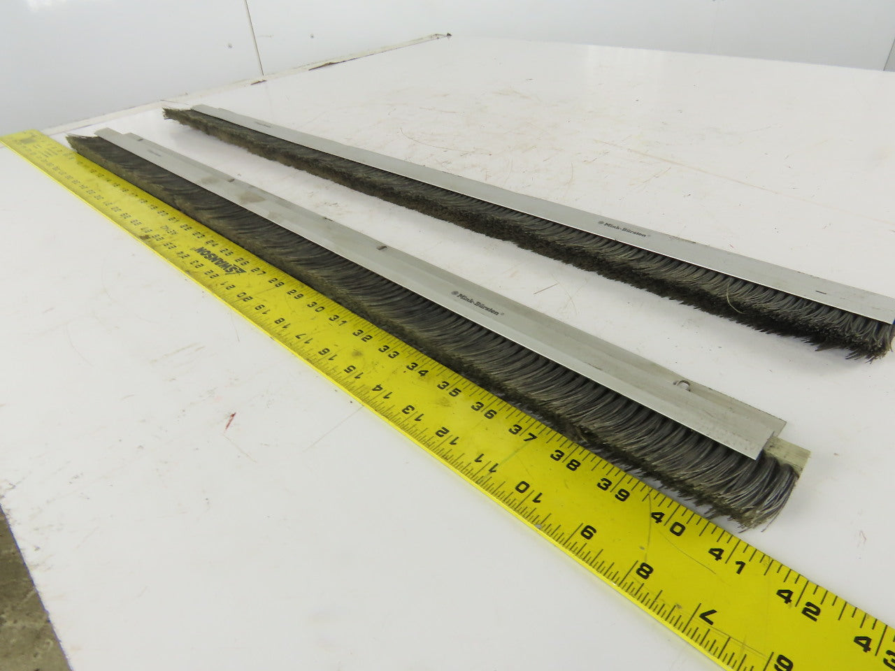 Mink Bursten 33-1/2" Nylon Bristle Brush Strip 1-1/2" Wide Lot Of 2