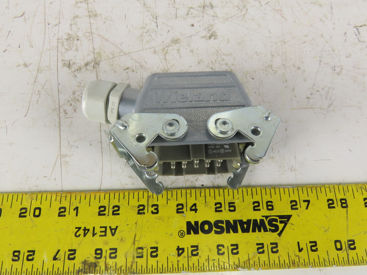 Wieland 70.310.104.0 400V 16A 10 Pin Male Connector Housing Latch Lock