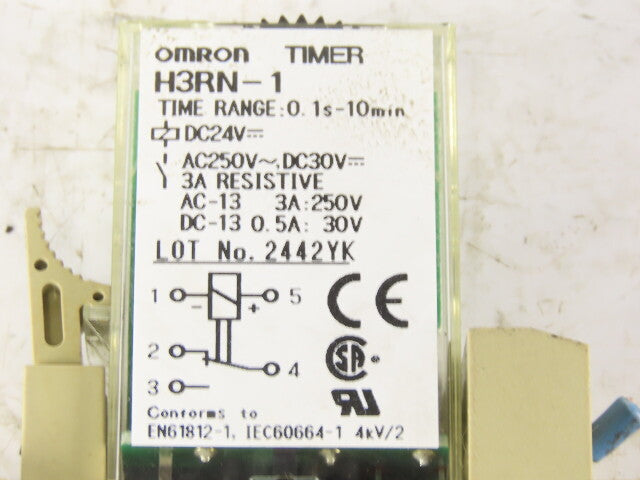 Omron H3RN-1 0.1s-10 Min Programmable Time Delay Relay Timer