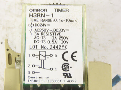 Omron H3RN-1 0.1s-10 Min Programmable Time Delay Relay Timer