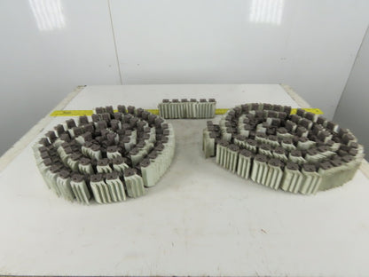 2-1/2" Wide Rubber Top Gripper Conveyor Chain 3 pieces Totaling 15' Lot of 3
