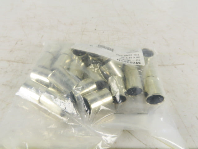 M2030TU 20 x 23 x 30mm Split Sleeve Bearing  Bright Finish Lot Of 25