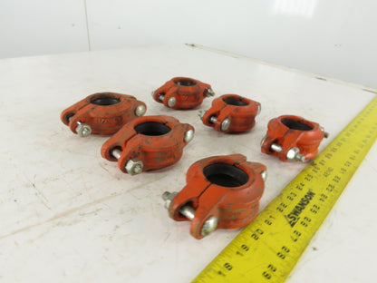 SPF Syle C4 1-1/2" Sprinkler Pipe Mechanical Coupling W/ Gasket Lot Of 6