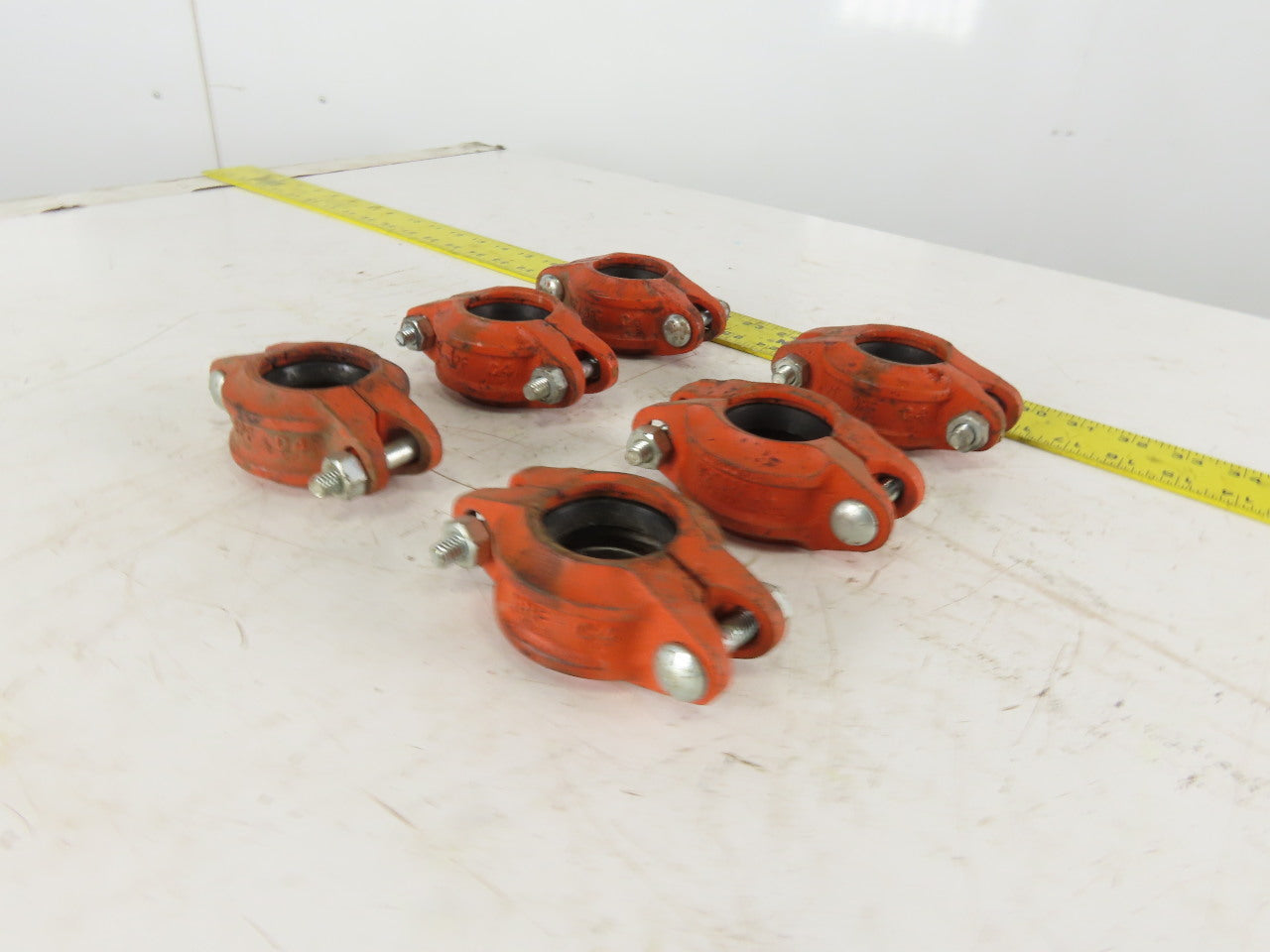 SPF Syle C4 1-1/2" Sprinkler Pipe Mechanical Coupling W/ Gasket Lot Of 6