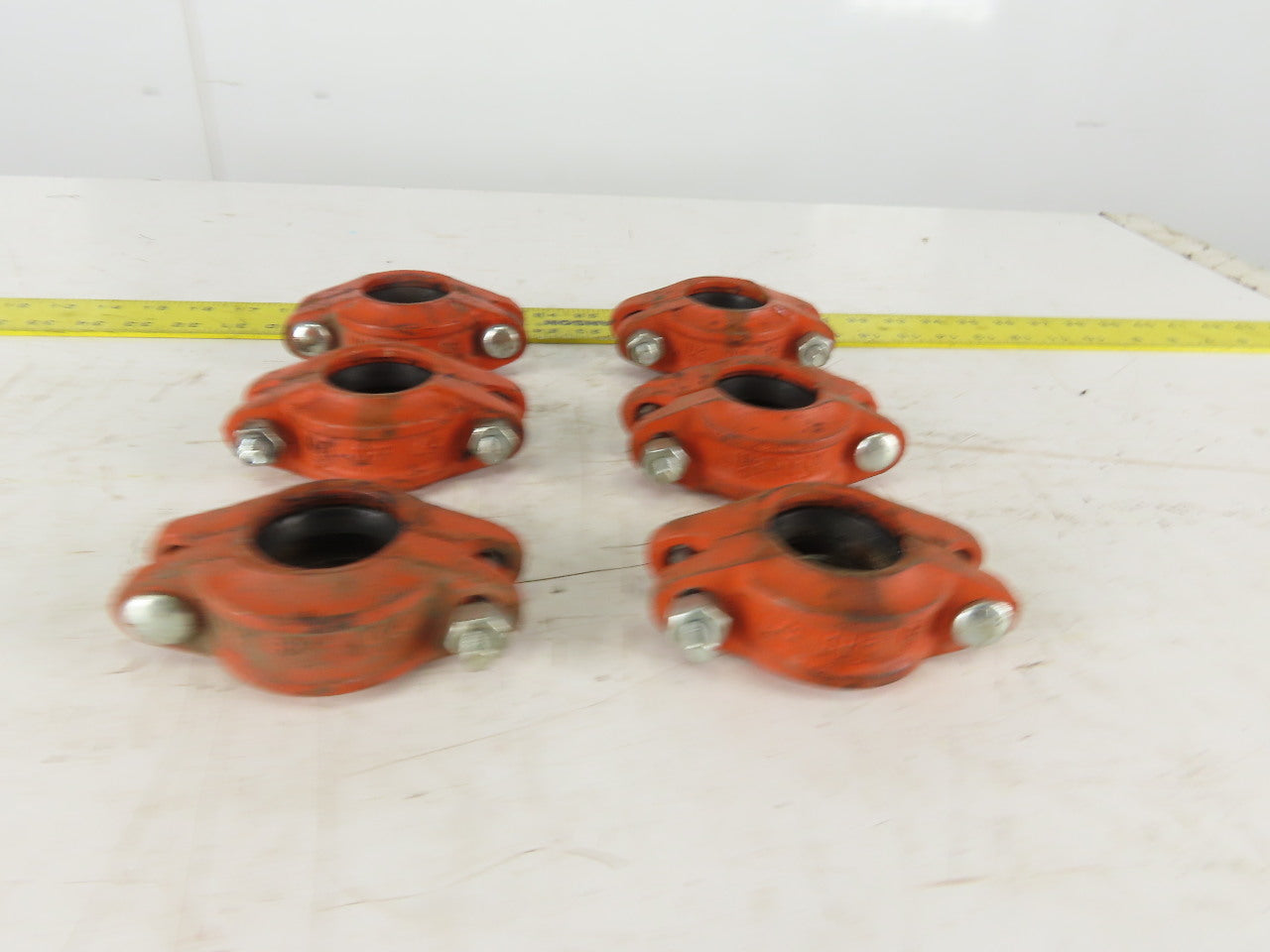 SPF Syle C4 1-1/2" Sprinkler Pipe Mechanical Coupling W/ Gasket Lot Of 6