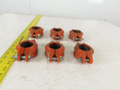 SPF Syle C4 1-1/2" Sprinkler Pipe Mechanical Coupling W/ Gasket Lot Of 6