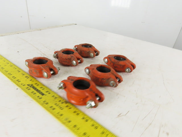 SPF Syle C4 1-1/2" Sprinkler Pipe Mechanical Coupling W/ Gasket Lot Of 6