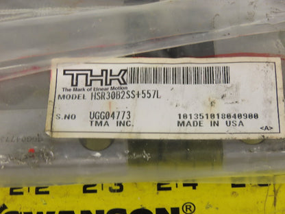 THK HSR30B2SS+557L 30mm Guide Rail 557mm Long W/ Bearings