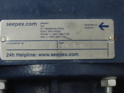 Velodyne Hydramax Liquid Polymer Centrifuge Metering Pump 460V 2Hp