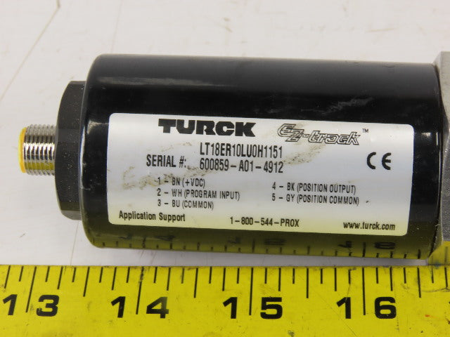 Turck LT18ER10LU0H1151 EZ Track Analog Differential Output Rod Transducer