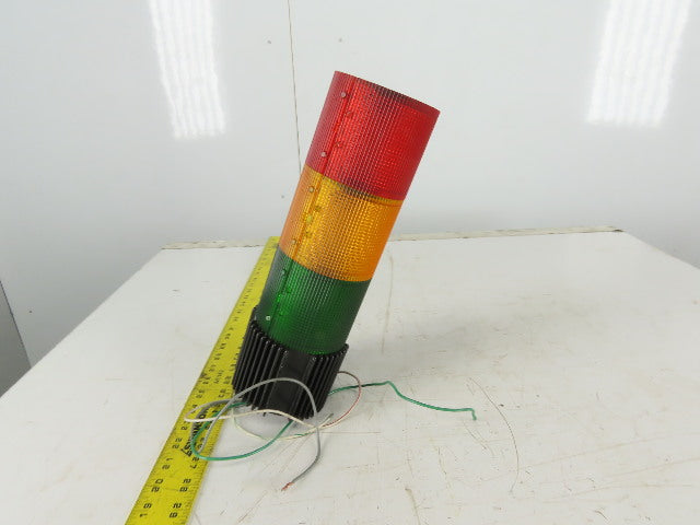 Federal Signal Model LSB Litestak 24V 3 Light Stack Tower Red Amber Green No Cap