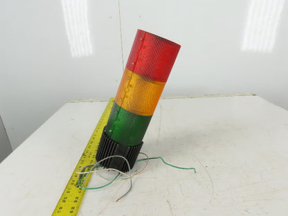 Federal Signal Model LSB Litestak 24V 3 Light Stack Tower Red Amber Green No Cap