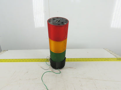 Federal Signal Model LSB Litestak 24V 3 Light Stack Tower Red Amber Green No Cap