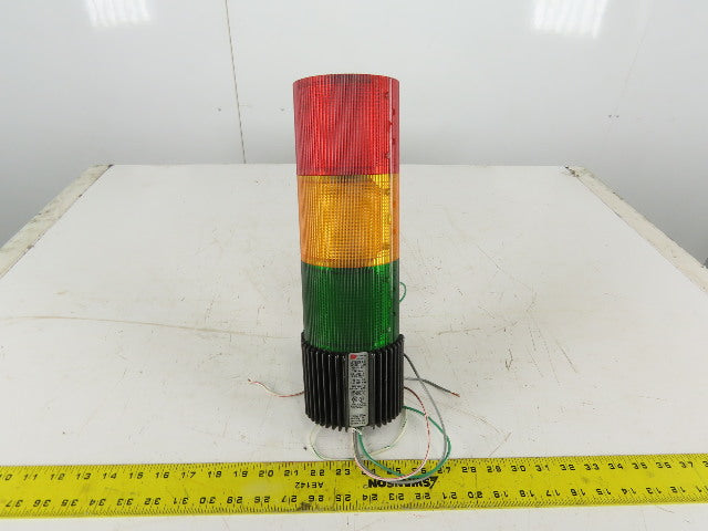Federal Signal Model LSB Litestak 24V 3 Light Stack Tower Red Amber Green No Cap