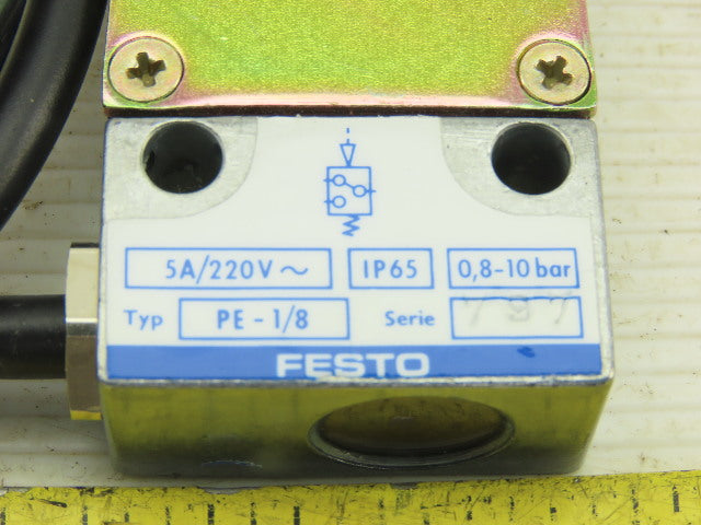 Festo PE-1/8 220V 5A PE Converter Pressure Transducer