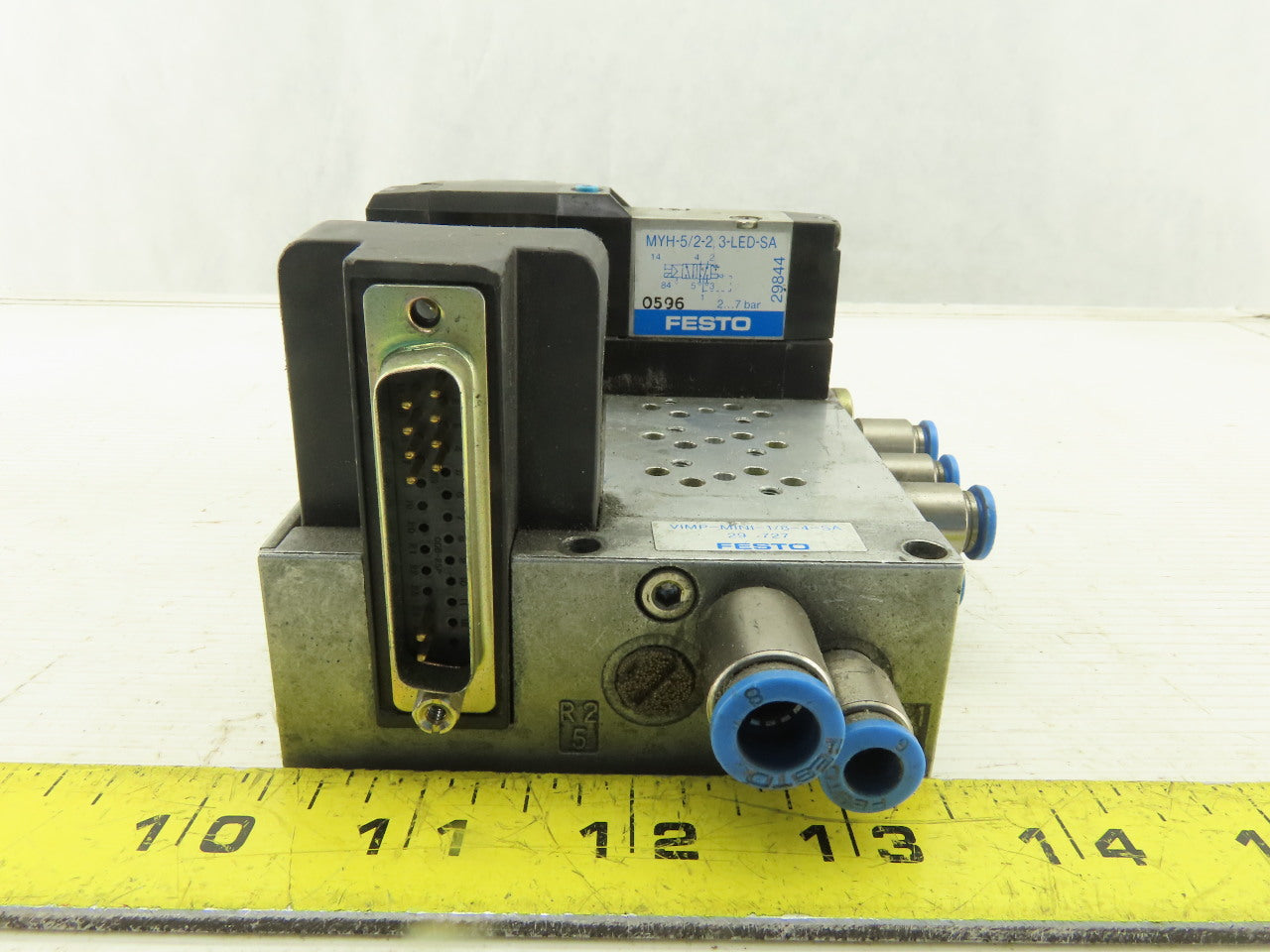 Festo VIMP-MINI-1/8-4-SA Pneumatic Valve Terminal MYH-5/2-2 3-LED-SA 24VDC