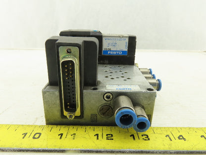 Festo VIMP-MINI-1/8-4-SA Pneumatic Valve Terminal MYH-5/2-2 3-LED-SA 24VDC