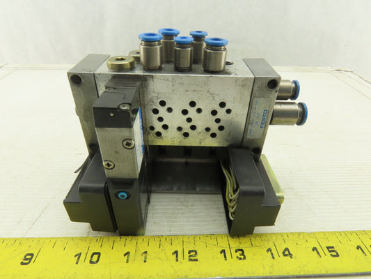 Festo VIMP-MINI-1/8-4-SA Pneumatic Valve Terminal MYH-5/2-2 3-LED-SA 24VDC