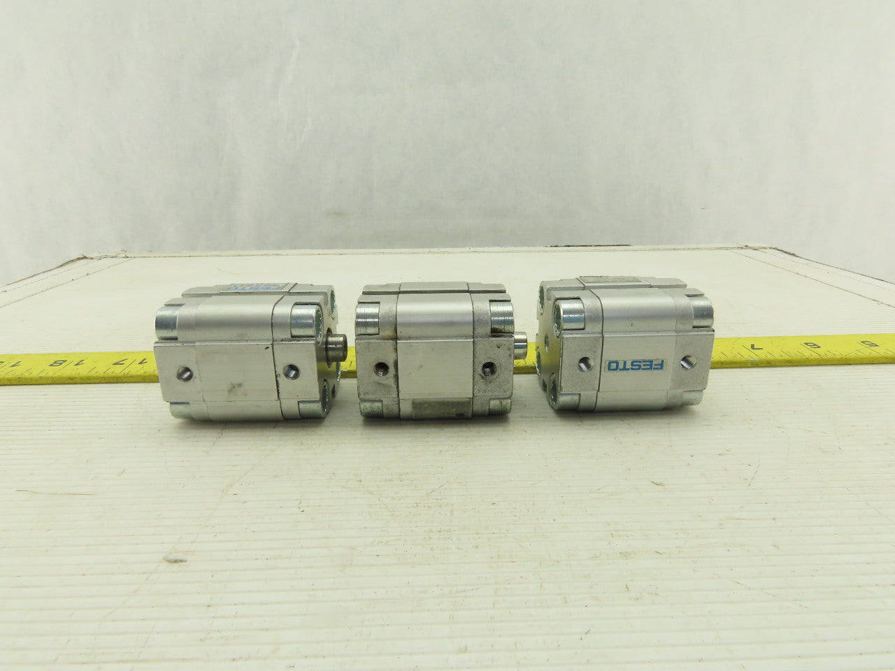 Festo ADVU-25-10-P-A 25mm Bore 10mm Stroke Double Acting Air Cylinder Lot Of 3