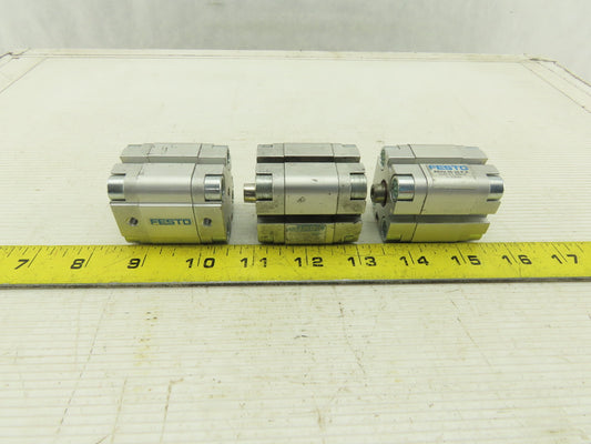 Festo ADVU-25-10-P-A 25mm Bore 10mm Stroke Double Acting Air Cylinder Lot Of 3