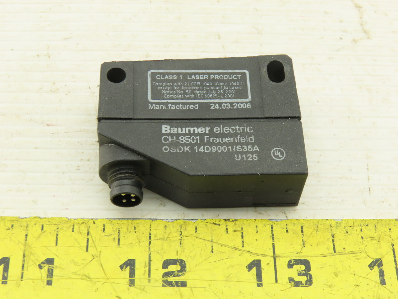 Baumer OSDK 14D9001/S35A Through Beam Sensor Emitter 10-30VDC