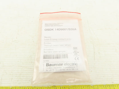 Baumer OSDK 14D9001/S35A Through Beam Sensor Emitter 10-30VDC