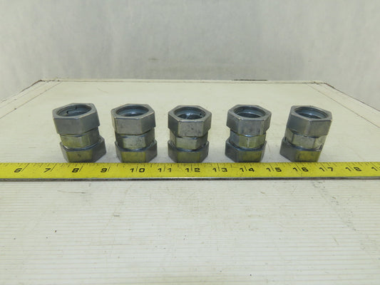 1" Rigid EMT Conduit Compression Coupling Lot OF 5
