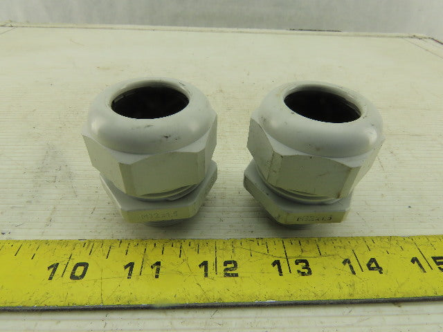 Hummel M32x1.5 Cable Gland Strain Relief Plastic Lot Of 2