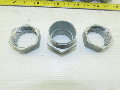 1-1/4" Rigid EMT Conduit Compression Coupling Lot Of 8