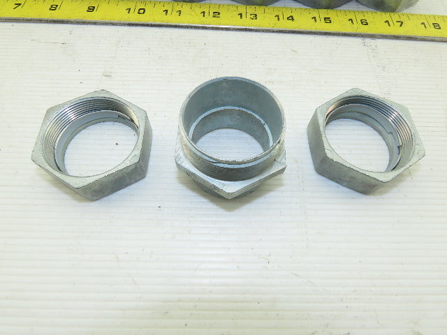 1-1/4" Rigid EMT Conduit Compression Coupling Lot Of 8