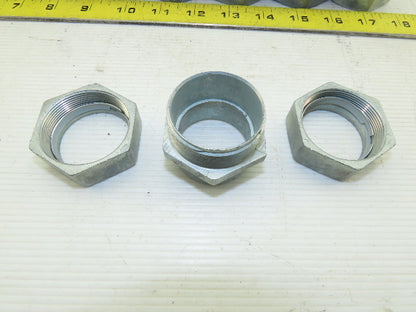 1-1/4" Rigid EMT Conduit Compression Coupling Lot Of 8
