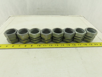 1-1/4" Rigid EMT Conduit Compression Coupling Lot Of 8