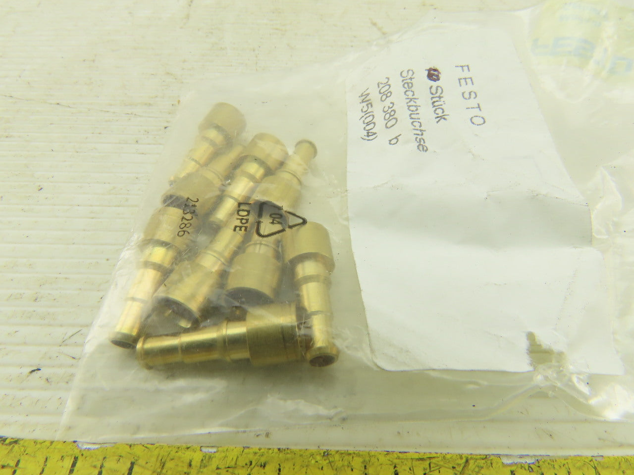 Festo KDV-PK-4 208380 3.4mm Terminal Plug For 6mm Hose Lot Of 9