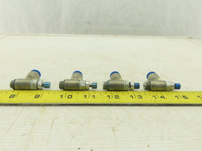 Festo One Way Flow Control Valve 8mm Tube M10 Lot Of 4