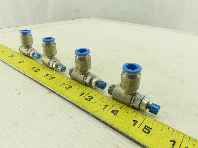 Festo One Way Flow Control Valve 8mm Tube M10 Lot Of 4
