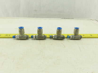 Festo One Way Flow Control Valve 8mm Tube M10 Lot Of 4