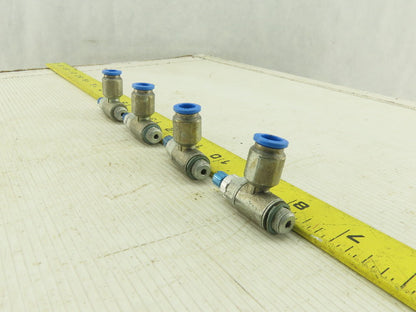 Festo One Way Flow Control Valve 8mm Tube M10 Lot Of 4